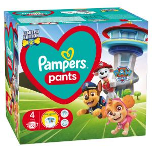 Pampers Baby-Dry Pants Paw Patrol, Veličina 4, 72 Pelena-Gaćica, 9 kg - 15 kg