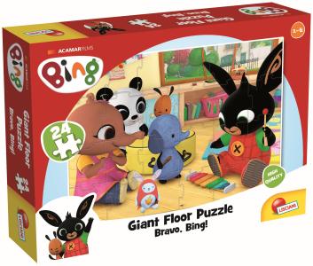 LISCIANI BING maxi puzzle, 24 kom, Let's go Bing 75805