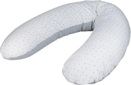 BUBABA BY FREEON jastuk za trudnicu i dojilju 170x35 cm exclusive jersey white/grey 30897