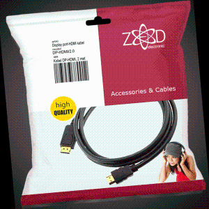 ZED electronic Kabel display port na hdmi, dužina 2.0 m - DP-HDMI/2.0