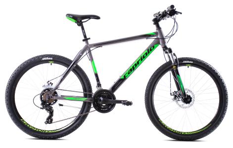 CAPRIOLO bicikl MTB OXYGEN 26"/21HT silver-green Veličina okvira:20" Veličina kotača:26"