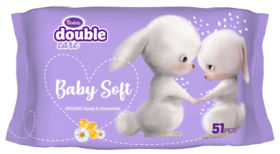 Violeta Baby vlažne maramice Baby Soft Med i Kamilica 51/1