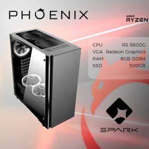 Phoenix Računalo Spark Y-130 AMD Ryzen 5 5600 G/8 GB DDR4/NVMe SSD 500 GB