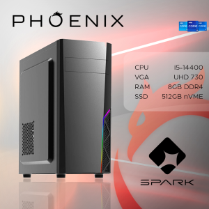 Phoenix Računalo Spark Y-166 Intel i3 14100/8GB DDR4/NVMe SSD 512GB