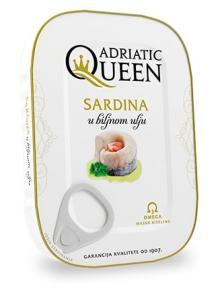 Adriatic Queen Sardina u biljnom ulju, 105g, pakiranje 18 kom