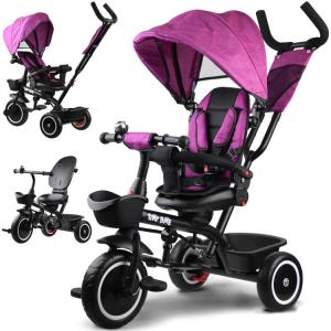 Tricikl Tiny Bike 3u1 – ljubičasti