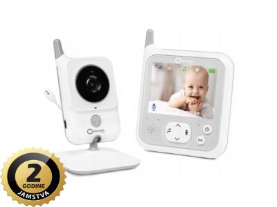 Lionelo dječji video monitor BabyLine 7.1, senzor temp, 8 uspavanki, do 260m