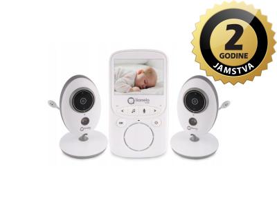 Lionelo dječji video monitor BabyLine 5.1, 2xkamera, 8 uspavanki, domet do 300m