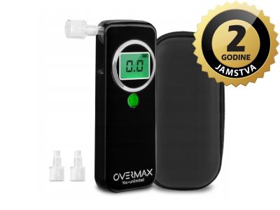 Overmax alkotester - detektor alkohola u dahu, LCD zaslon, 0-1.5 promila AD02