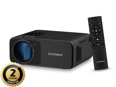 Overmax projektor Multipic 4.2, LED, 200", 4500l, HD 1080p, daljinski, crni