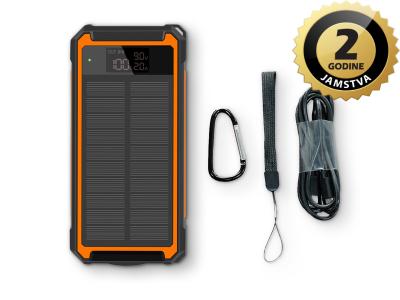 Manta dodatna baterija SOLARNA, 20000MAh, 20W, QC3, USB-C, 2xUSB, crni MPB2001S