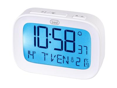 TREVI budilica, termometar, digitalni display, snooze, bijeli SLD 3850