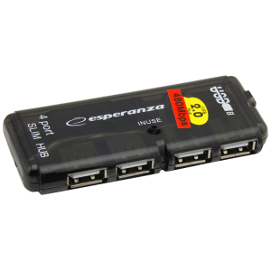 Esperanza USB2.0 razdjeljnik,  HUB, 4 porta - EA112