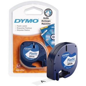 Dymo Kazeta s trakom za LetraTag,  4 met.,  12 mm, plastic bijela - S0721660