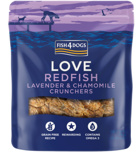 Fish4Dogs Hrana za pse love redfish, lavender&chamomile crunchers 75 g