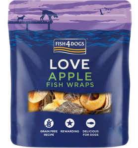 Fish4Dogs Hrana za pse love apple fish wraps 90 g