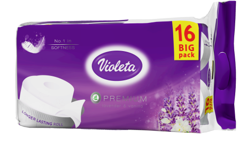 Violeta Toaletni papir Premium Lavanda, 3 sloja 16/1*