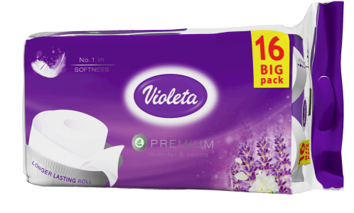 Violeta Toaletni papir Premium Lavanda, 3 sloja 16/1