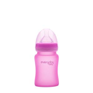 Everyday baby staklena bočica, reagira na toplinu 150 ml, Pink