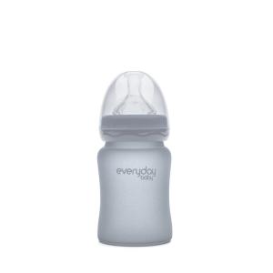 Everyday baby staklena bočica, 150 ml Healthy+ , Siva