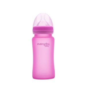 Everyday baby staklena bočica, reagira na toplinu 240 ml, Pink