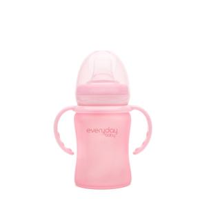 Everyday baby staklena čaša Sippy, 150 ml Healthy+, Roza