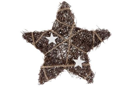 Božićna ukrasna zvijezda ratan 20 cm
