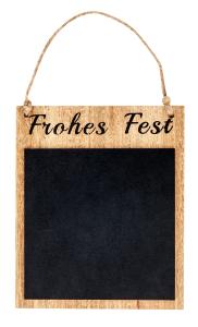 Božićna ukrasna ploča za pisanje Frohes fest 15 x 18 cm MDF