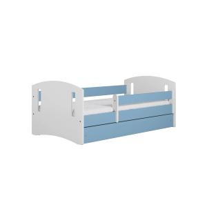 Drveni dječji krevet Classic 2 s ladicom 140x80 cm, Plavi
