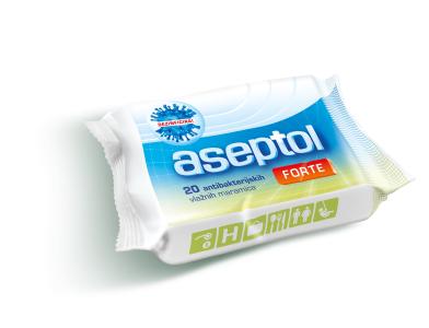 Aseptol Forte Antibakterijske vlažne maramice za dezinfekciju ruku 20/1