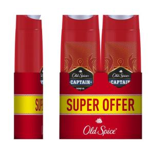 Old spice gel za tuširanje Captain 2 x 400 ml