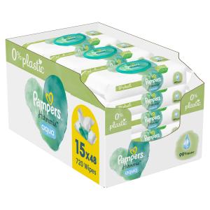 Pampers Vlažne maramice Harmonie Aqua 15x48