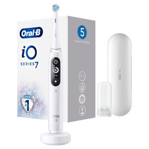 Oral-B električna četkica za zube iO7, White Alabaster