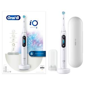 Oral-B električna četkica za zube iO8, White Alabaster