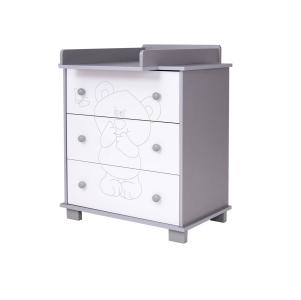 Drewex komoda Medo i leptir Silver/White