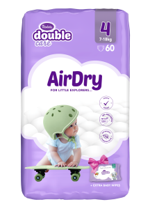 Violeta Pelene Double Care AIR DRY MAXI - 4 jumbo (7 - 18 kg., 60 kom) + Gratis baby maramice