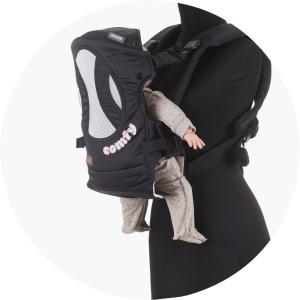 Chipolino nosiljka Comfy, Black / Pink